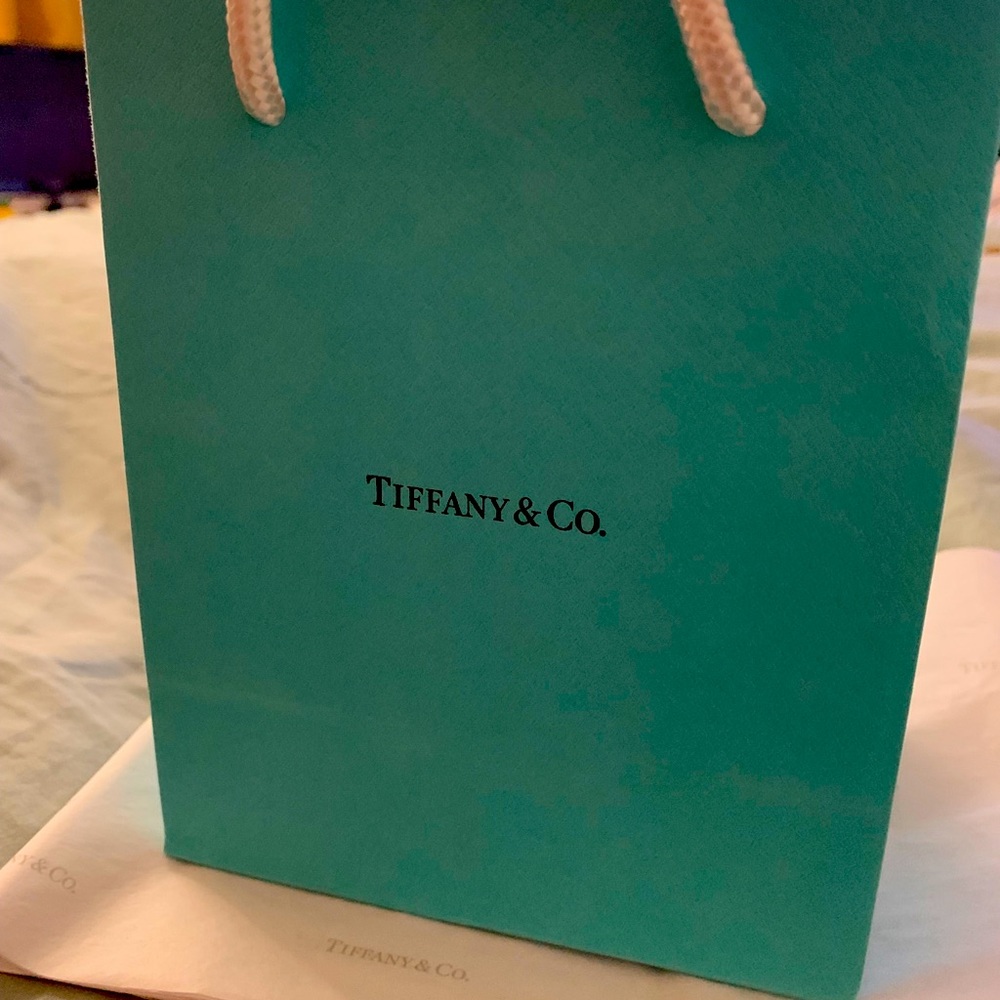 Brand new authentic Tiffany bag with tissue paper
